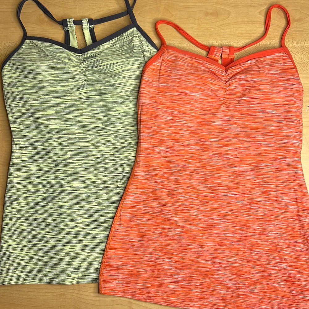 2 Lucy Athletic Racer Back Tank Tops